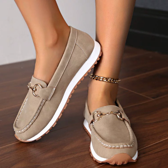 Elodie | Flat Buckle Loafers