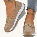 Ellie | Flat Moccasins with Buckle
