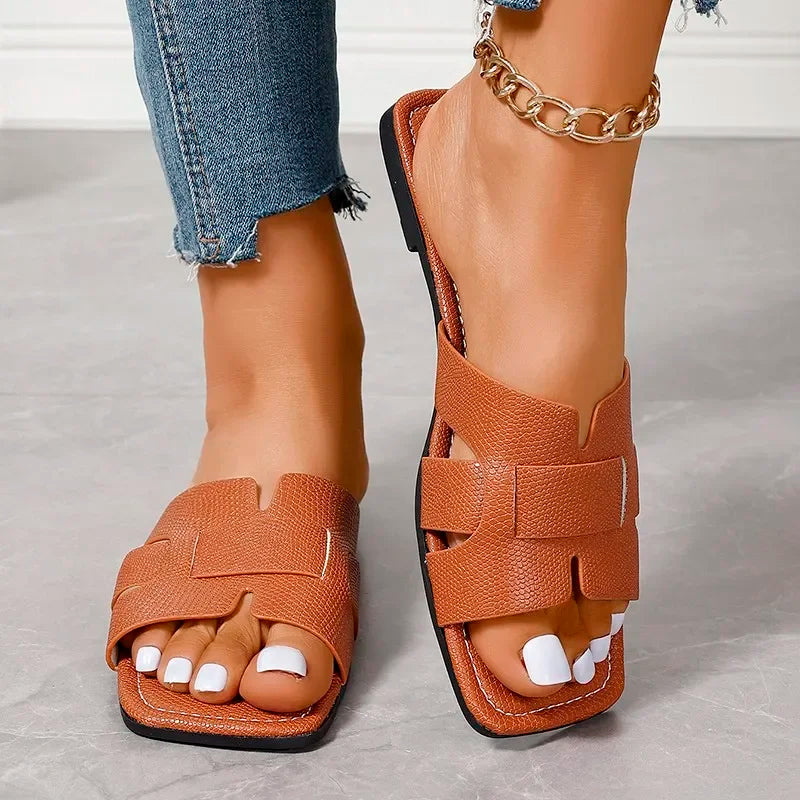 Valencia | Cut-Out Slide Sandals