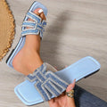 Aria | Rhinestone Slide Sandals