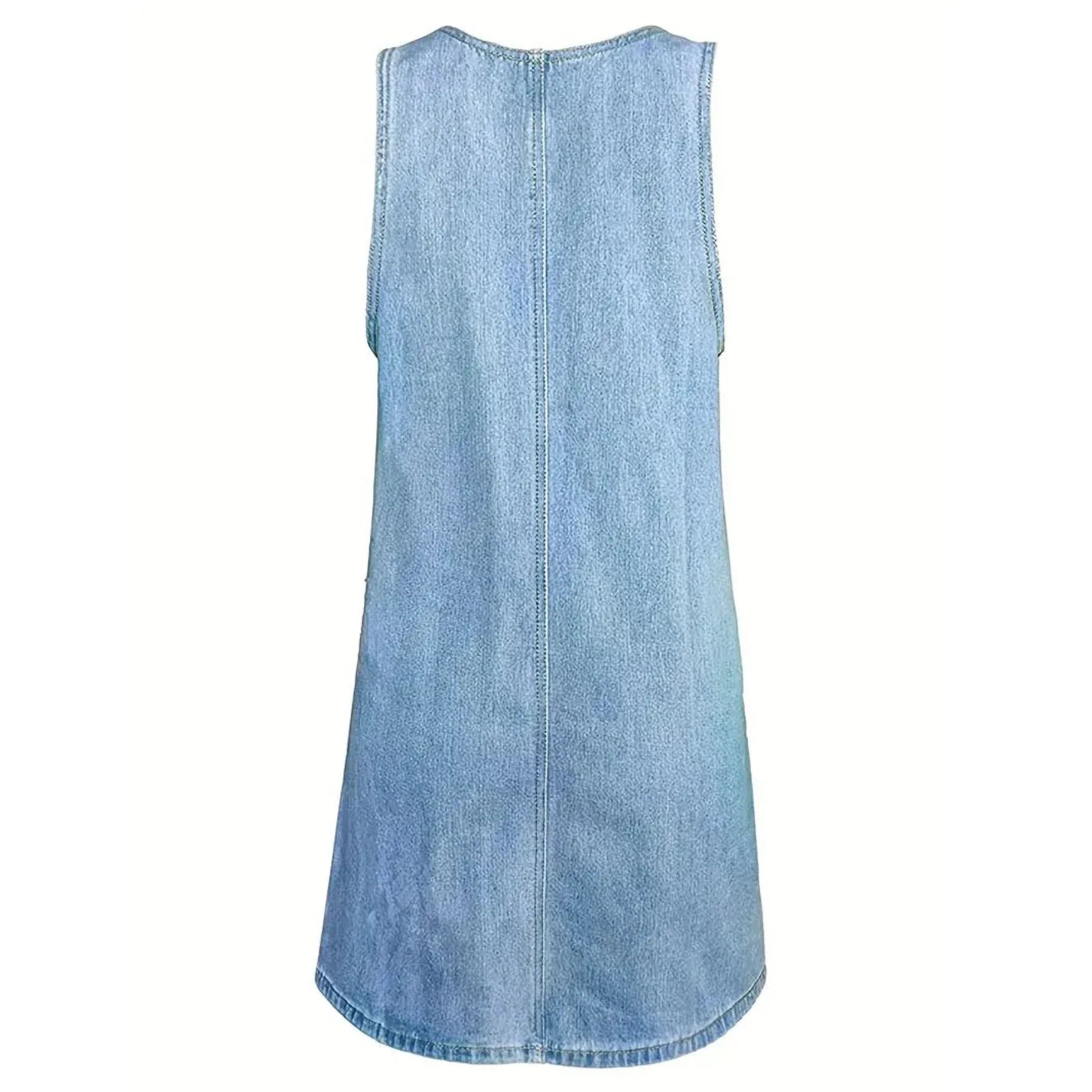 Saylor Relaxed Denim-Look Dress