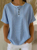 Belle | Relaxed Striped Blouse