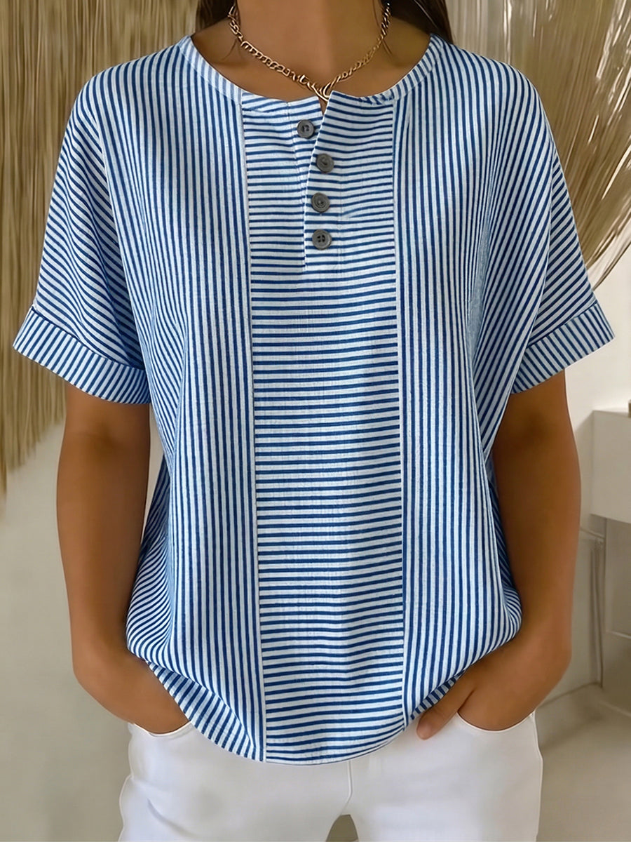 Belle | Relaxed Striped Blouse