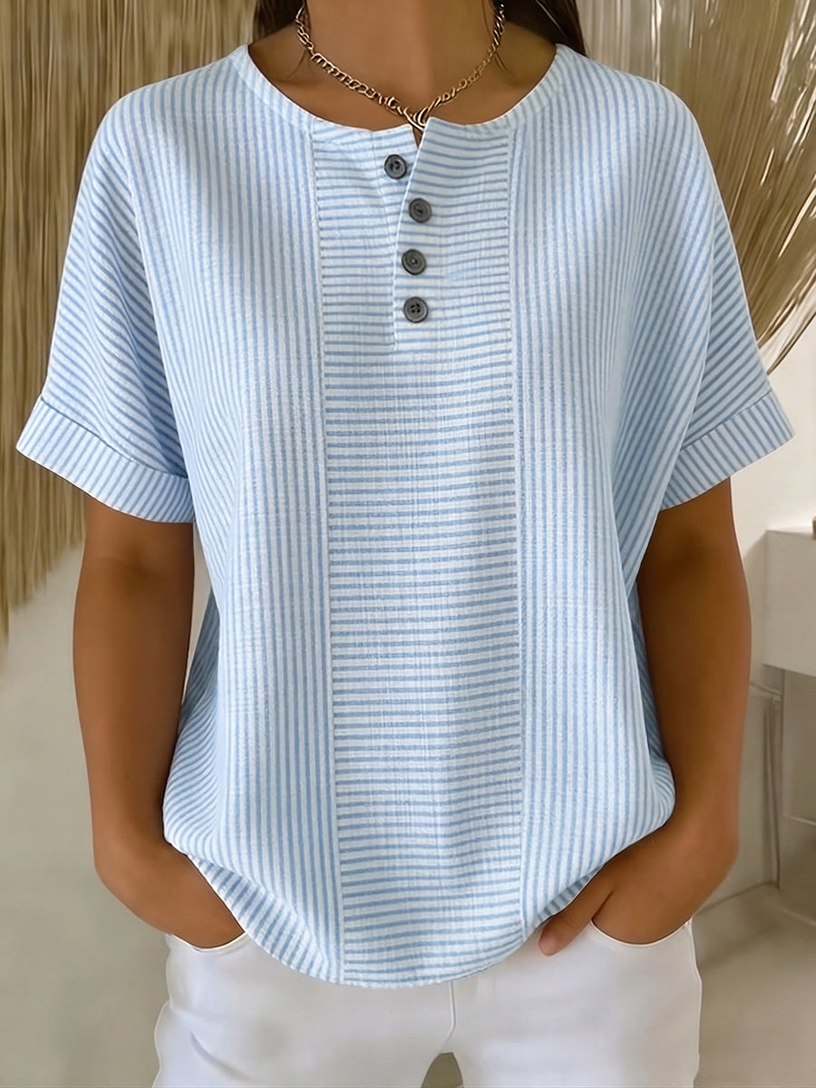 Belle | Relaxed Striped Blouse