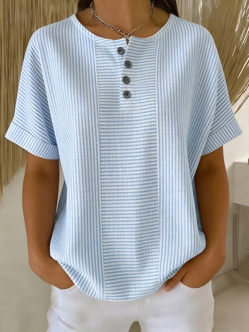 Belle | Relaxed Striped Blouse