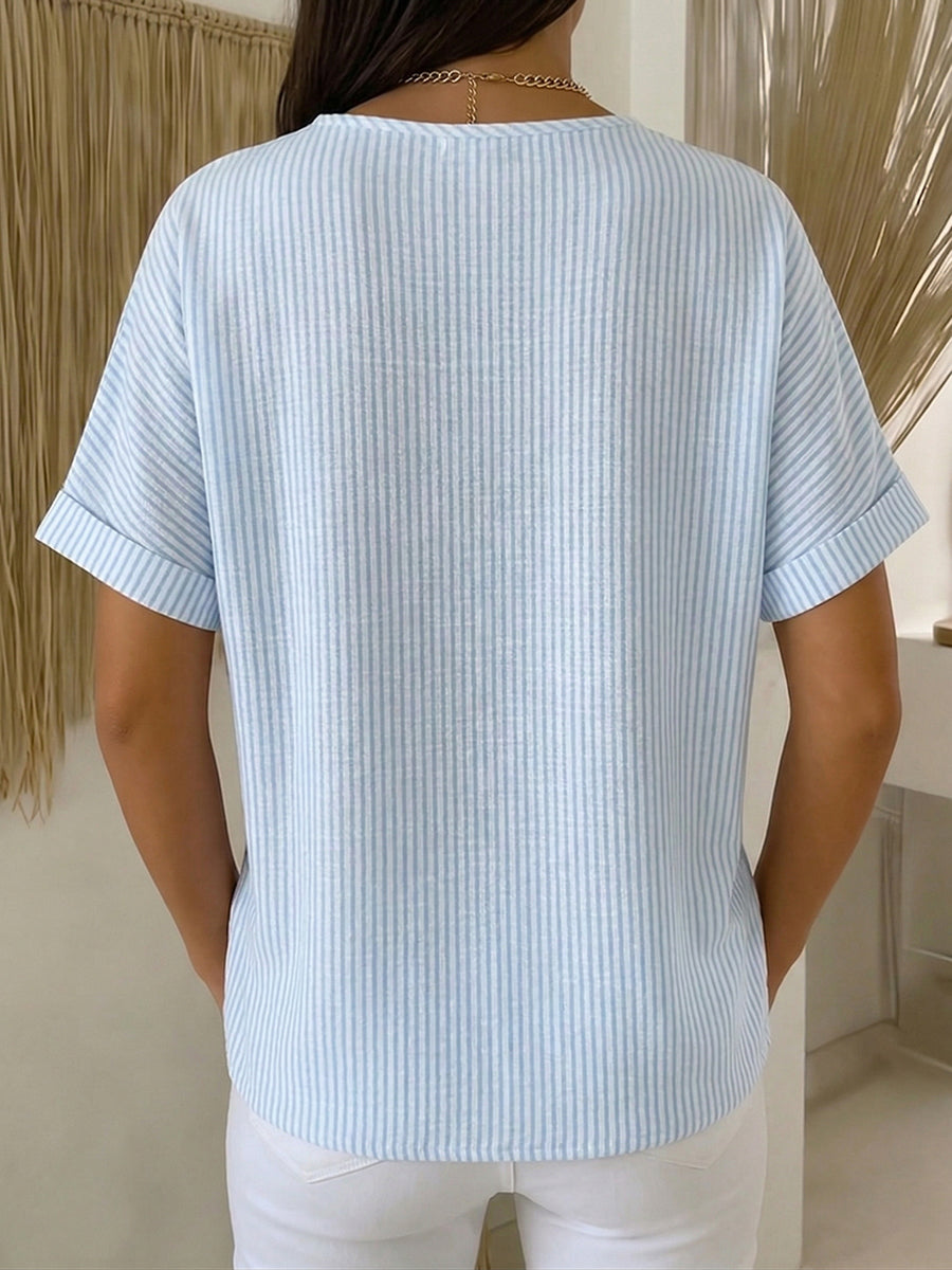Belle | Relaxed Striped Blouse
