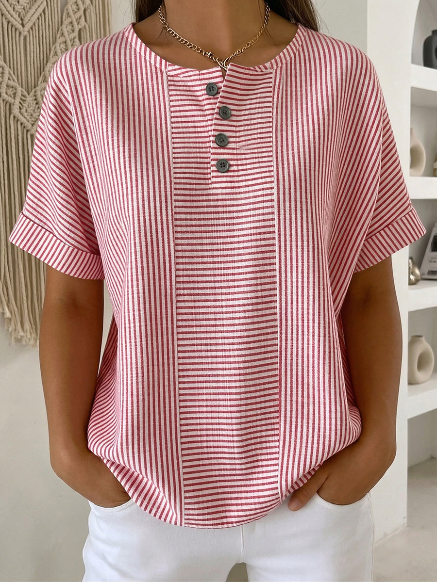 Belle | Relaxed Striped Blouse