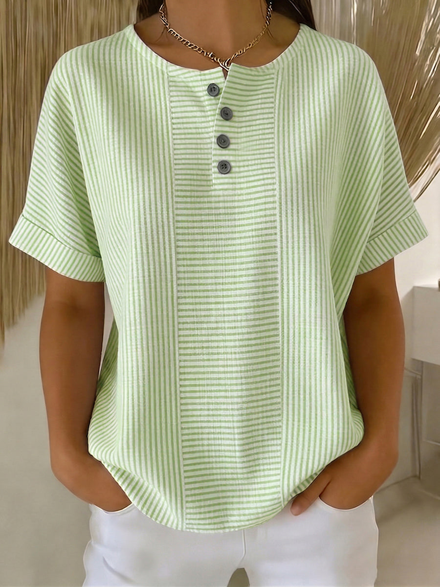 Belle | Relaxed Striped Blouse