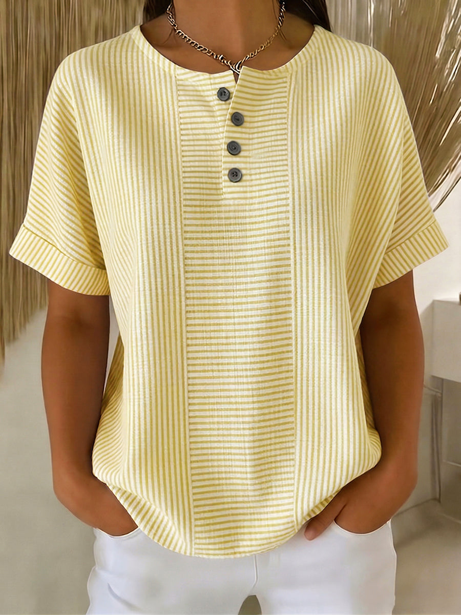 Belle | Relaxed Striped Blouse