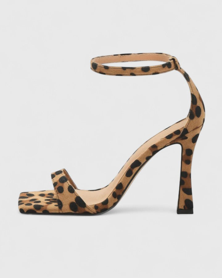 Evalisse | Women's Open Toe Block Heel Pumps