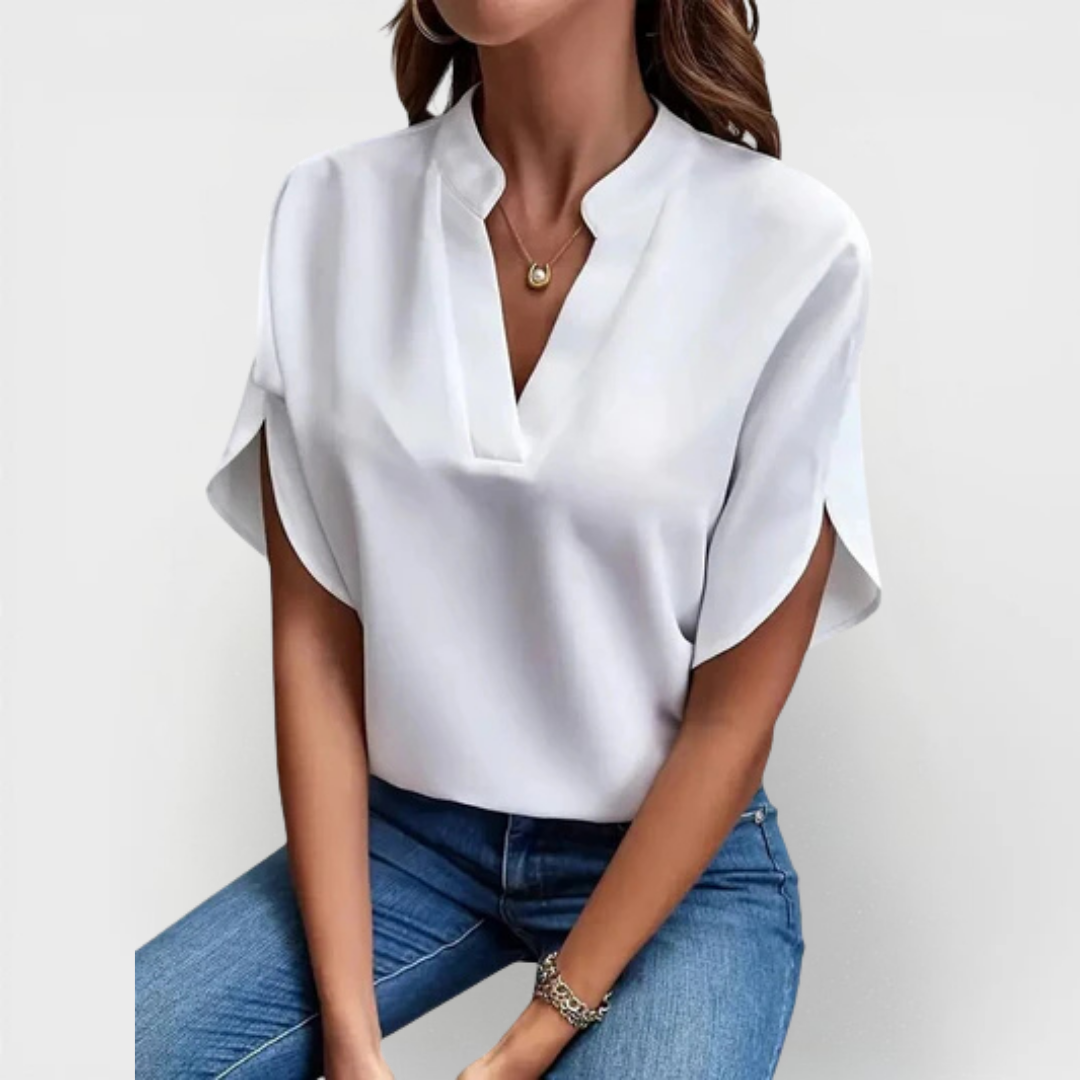 Beatrix | Soft Elegant V-Neck Blouse