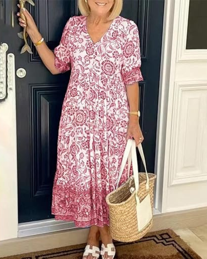 Caroline | Elegant Airy Floral Dress