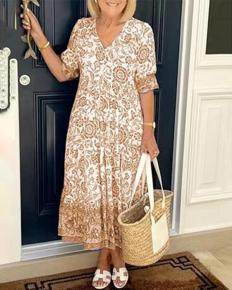 Caroline | Elegant Airy Floral Dress