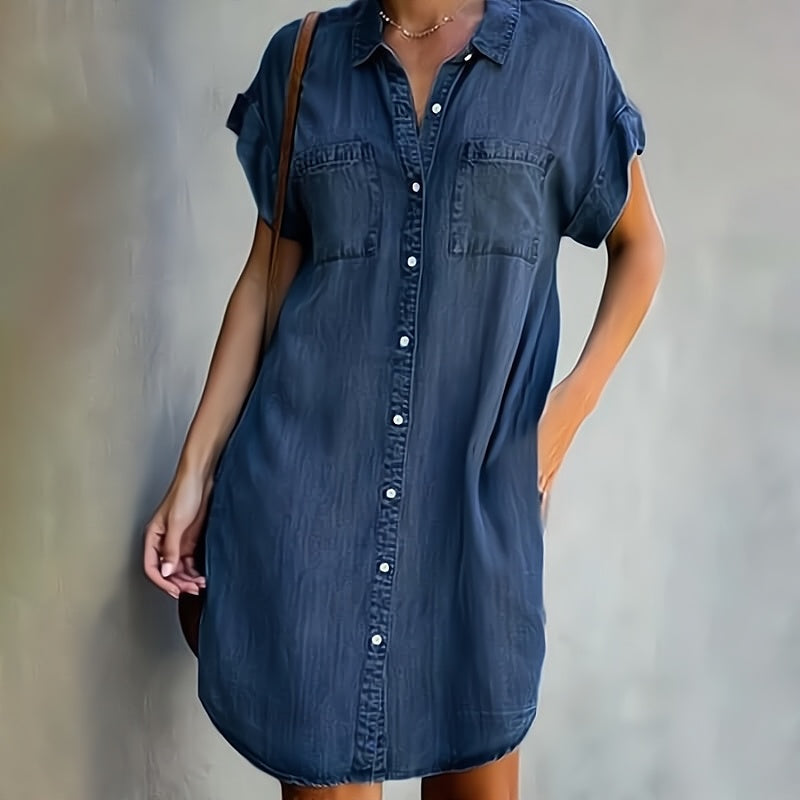 Saylor Button-Down Shirt Dress