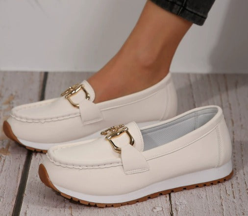 Esme | Flat Buckle Loafers