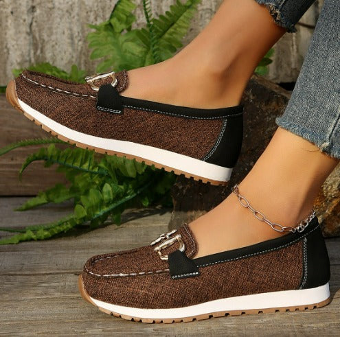 Esme | Flat Buckle Loafers