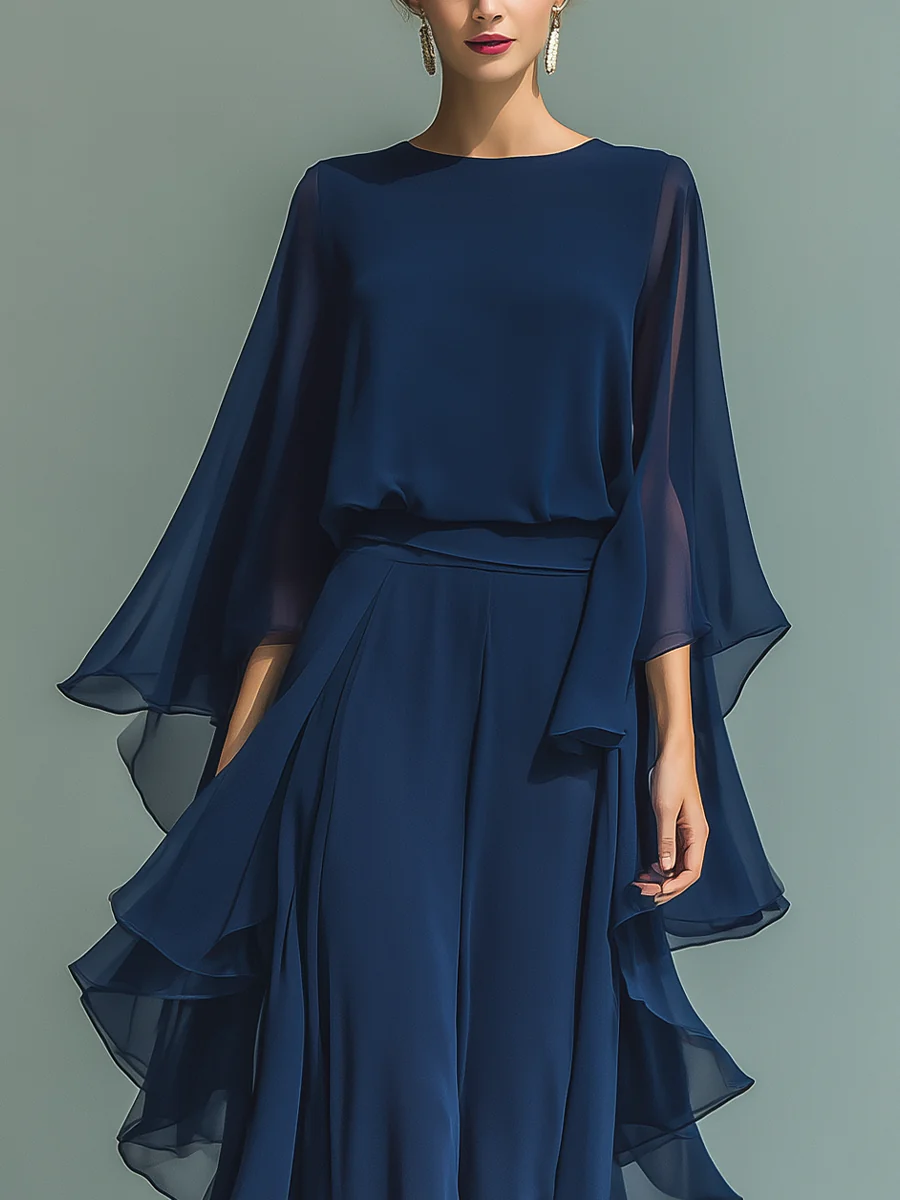 Aurelia Elegant Flowing Evening Jumpsuit