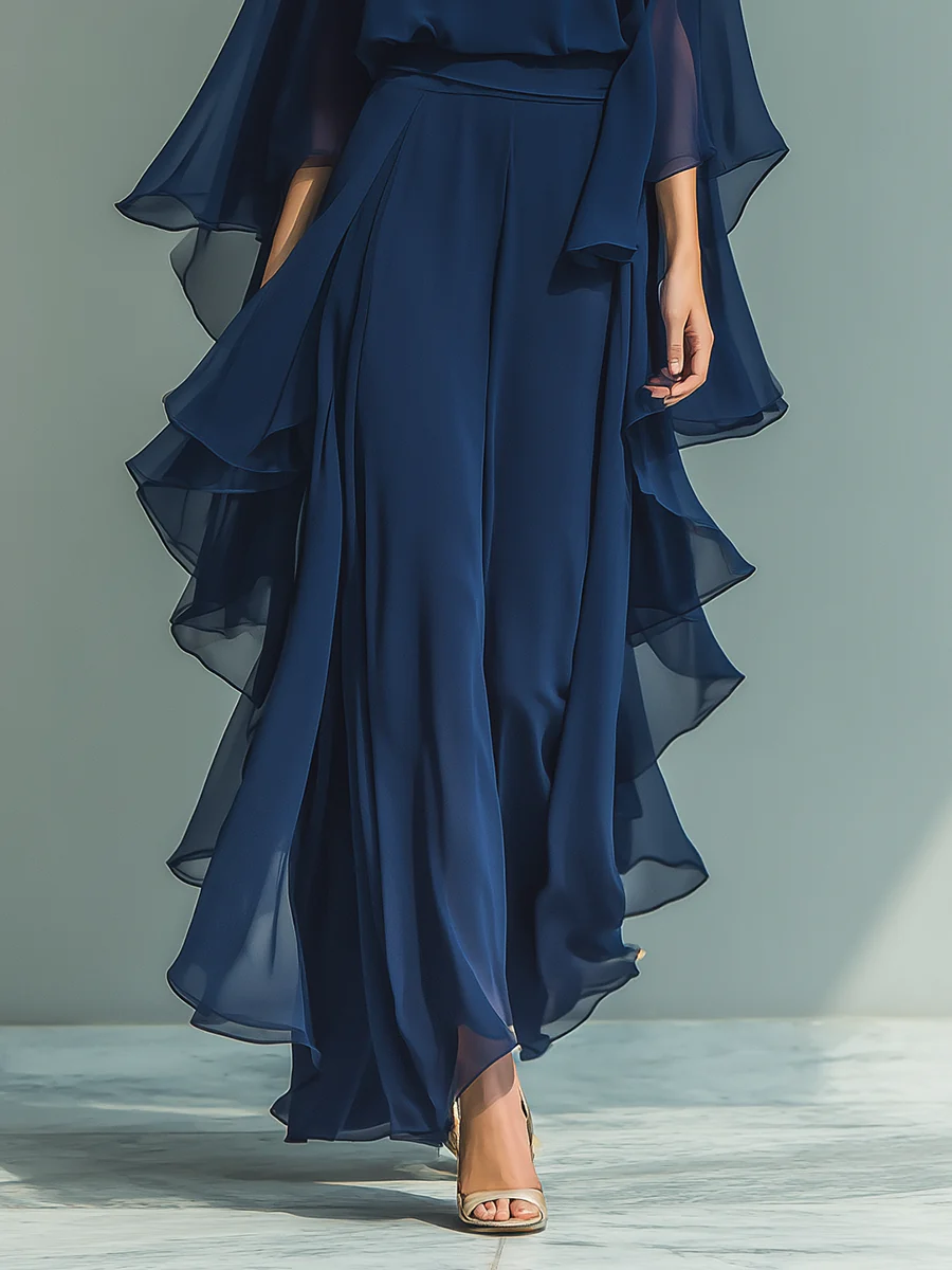 Aurelia Elegant Flowing Evening Jumpsuit