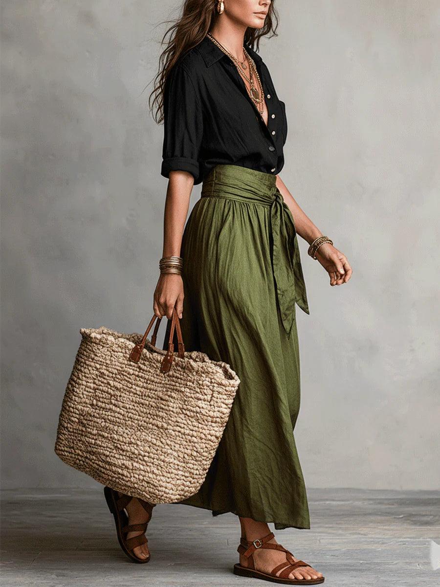River | Two-Piece Top and Midi Skirt Set