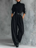 Jessica | Turtleneck Top and Straight Pants Set
