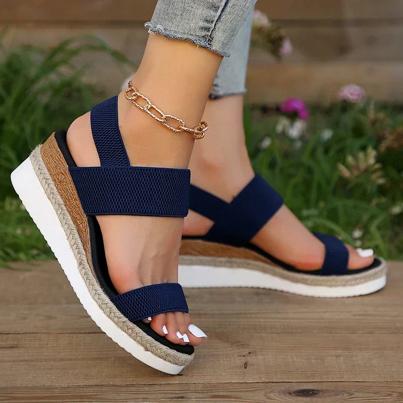 Monaco | Woven Platform Sandals