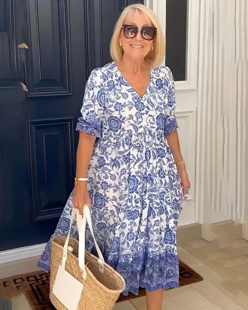 Caroline | Elegant Airy Floral Dress