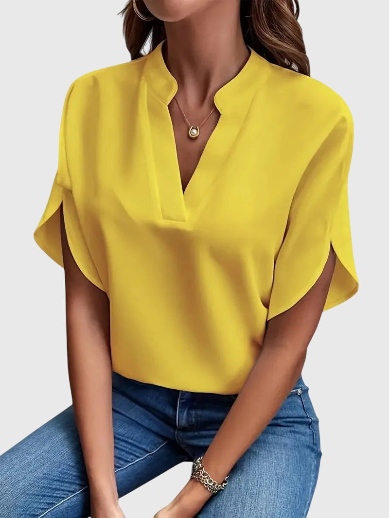 Beatrix | Soft Elegant V-Neck Blouse