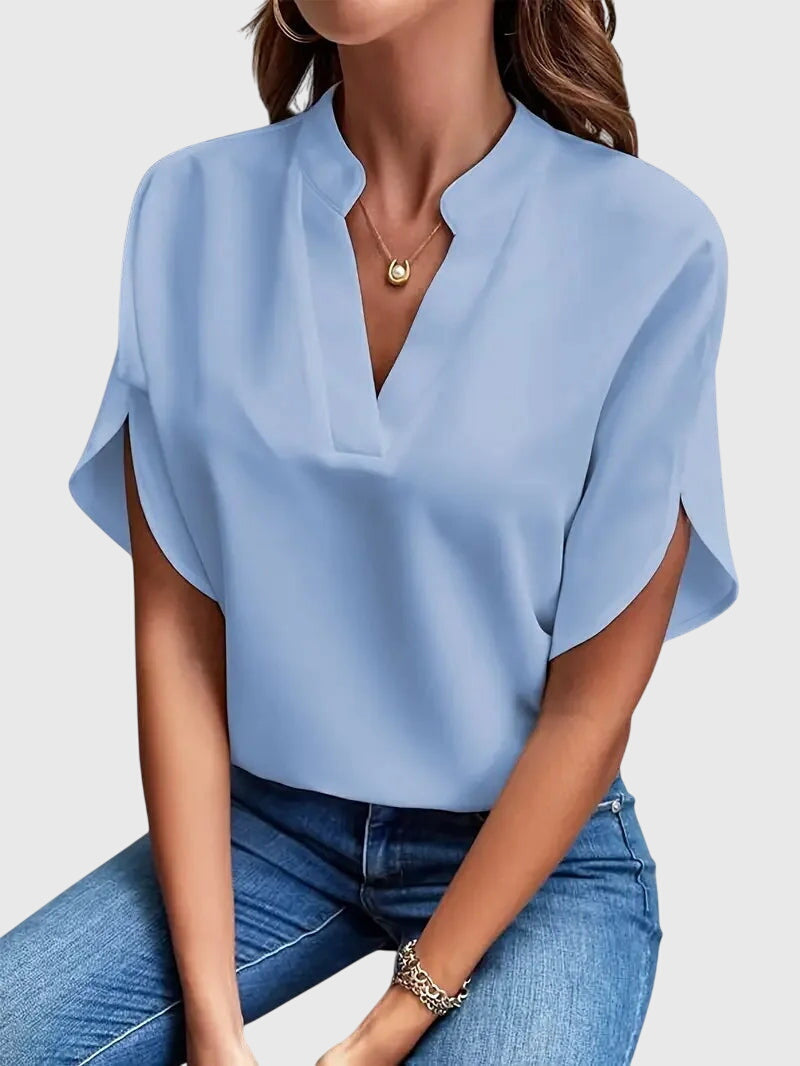 Beatrix | Soft Elegant V-Neck Blouse