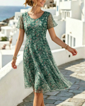 Ana | Loose Floral Midi Dress