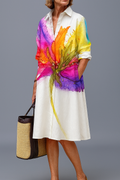 Lydia | Colorful Elegant Midi Dress
