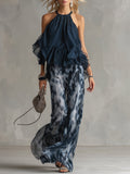 Elise | Flowing Top and Wide Pants Set