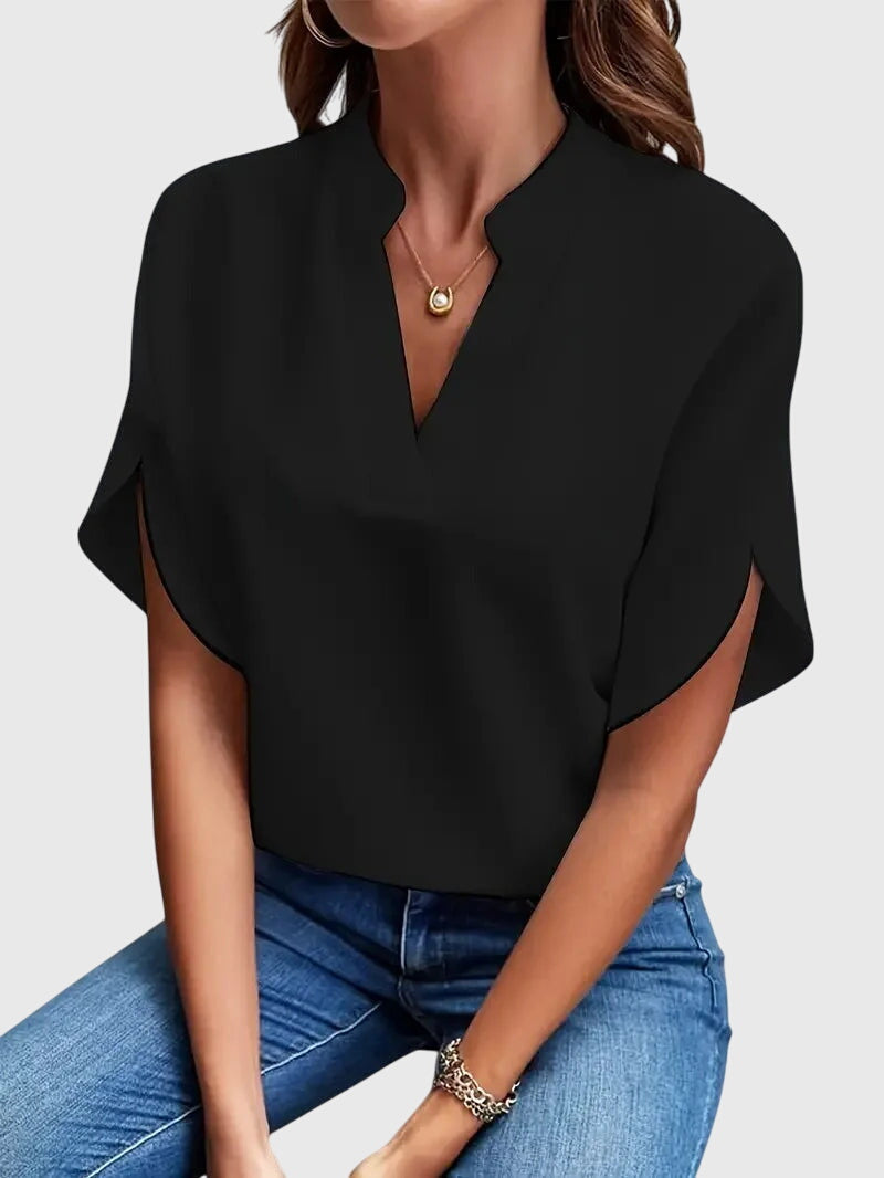 Beatrix | Soft Elegant V-Neck Blouse