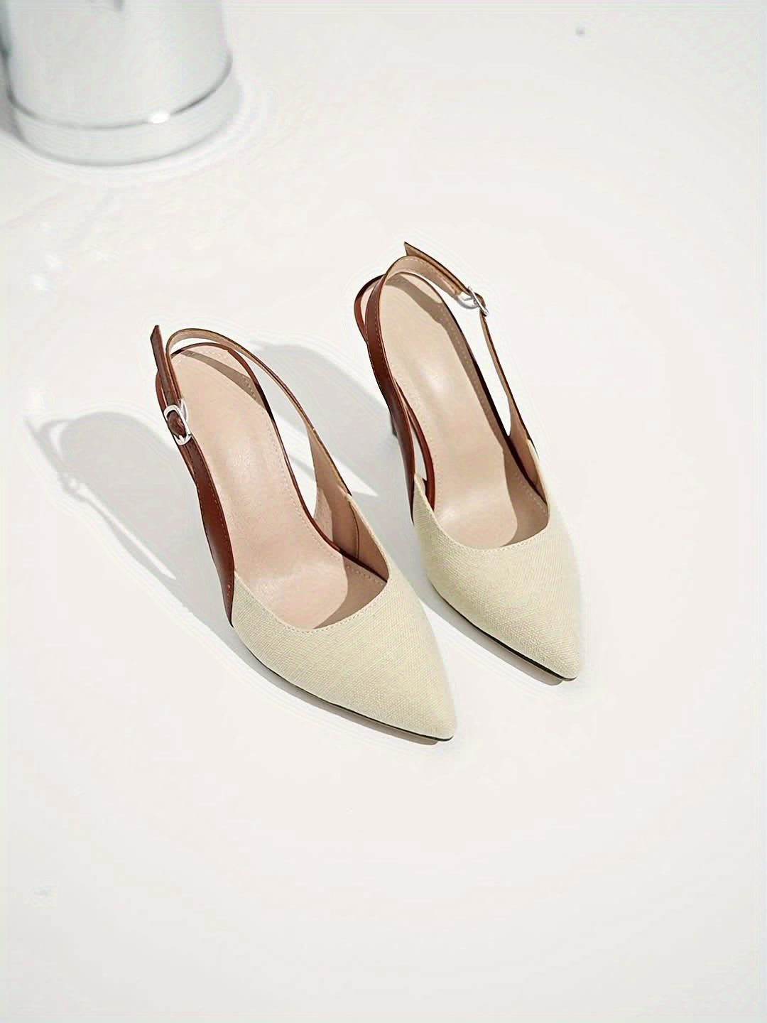 Amelie | Women's Contrast Color Slingback Pumps