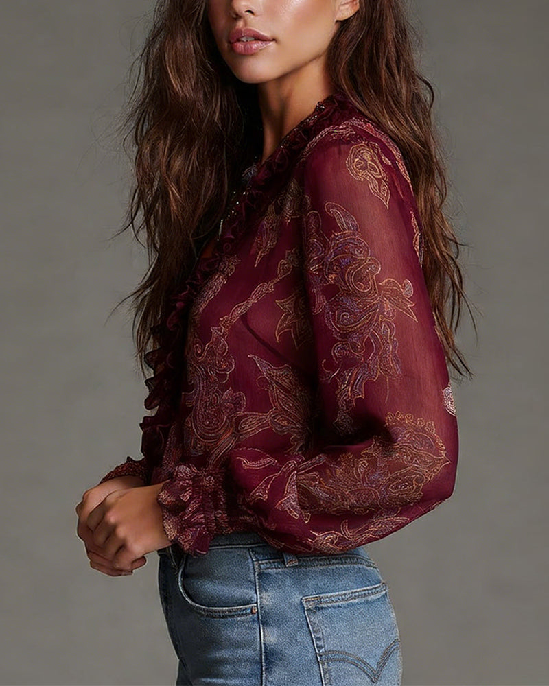 Kim 1/2 Zip Blouse