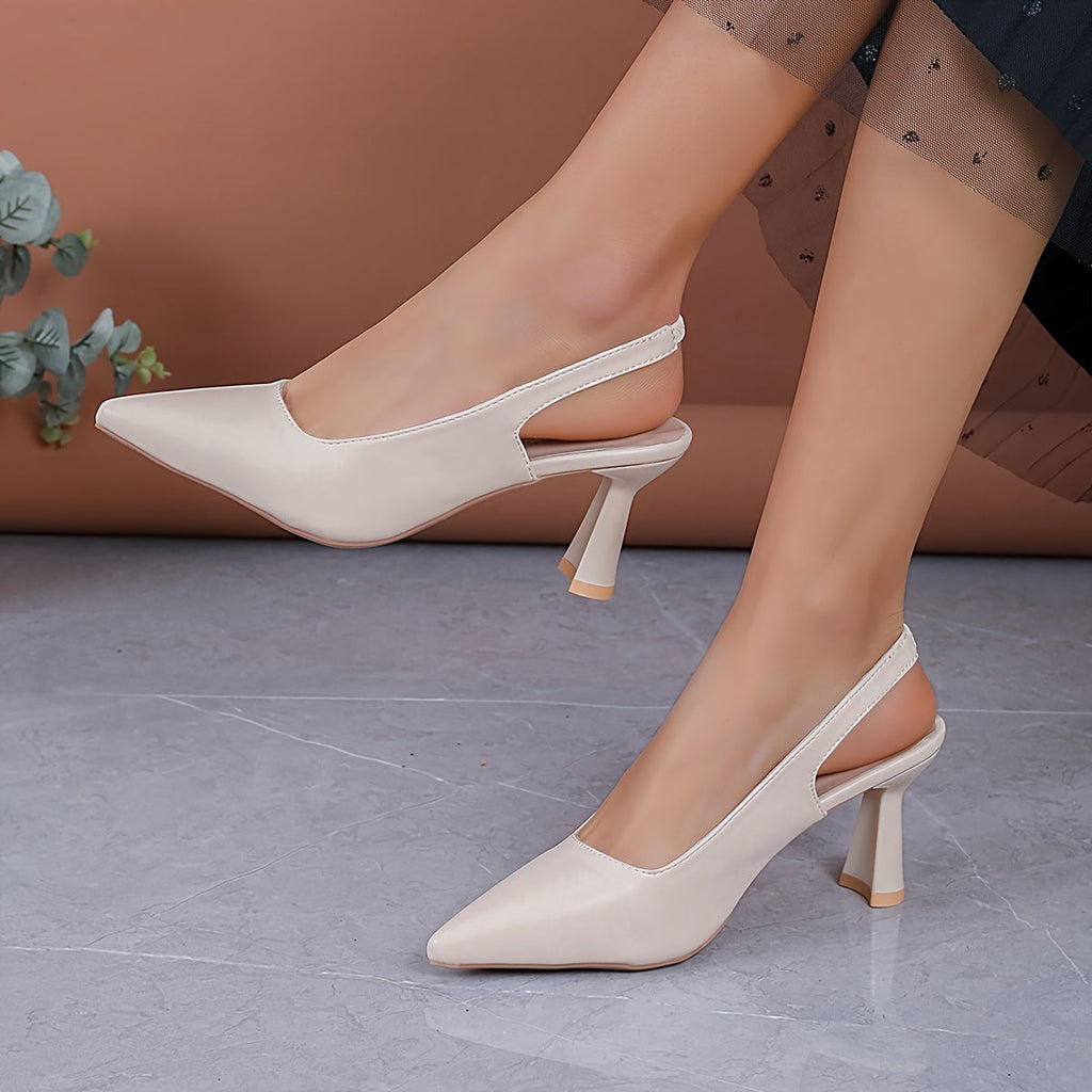 Sophia | Women's Pointed Toe Slingback Heels