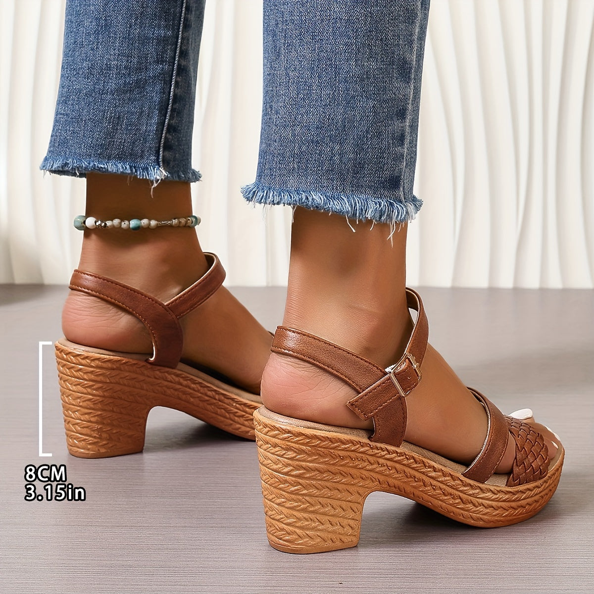 Haven | Braided Block Heel Sandals