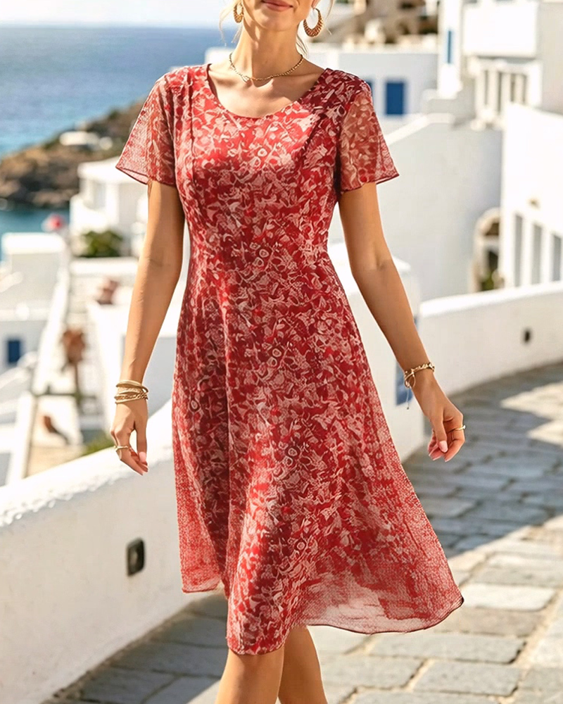Ana | Loose Floral Midi Dress