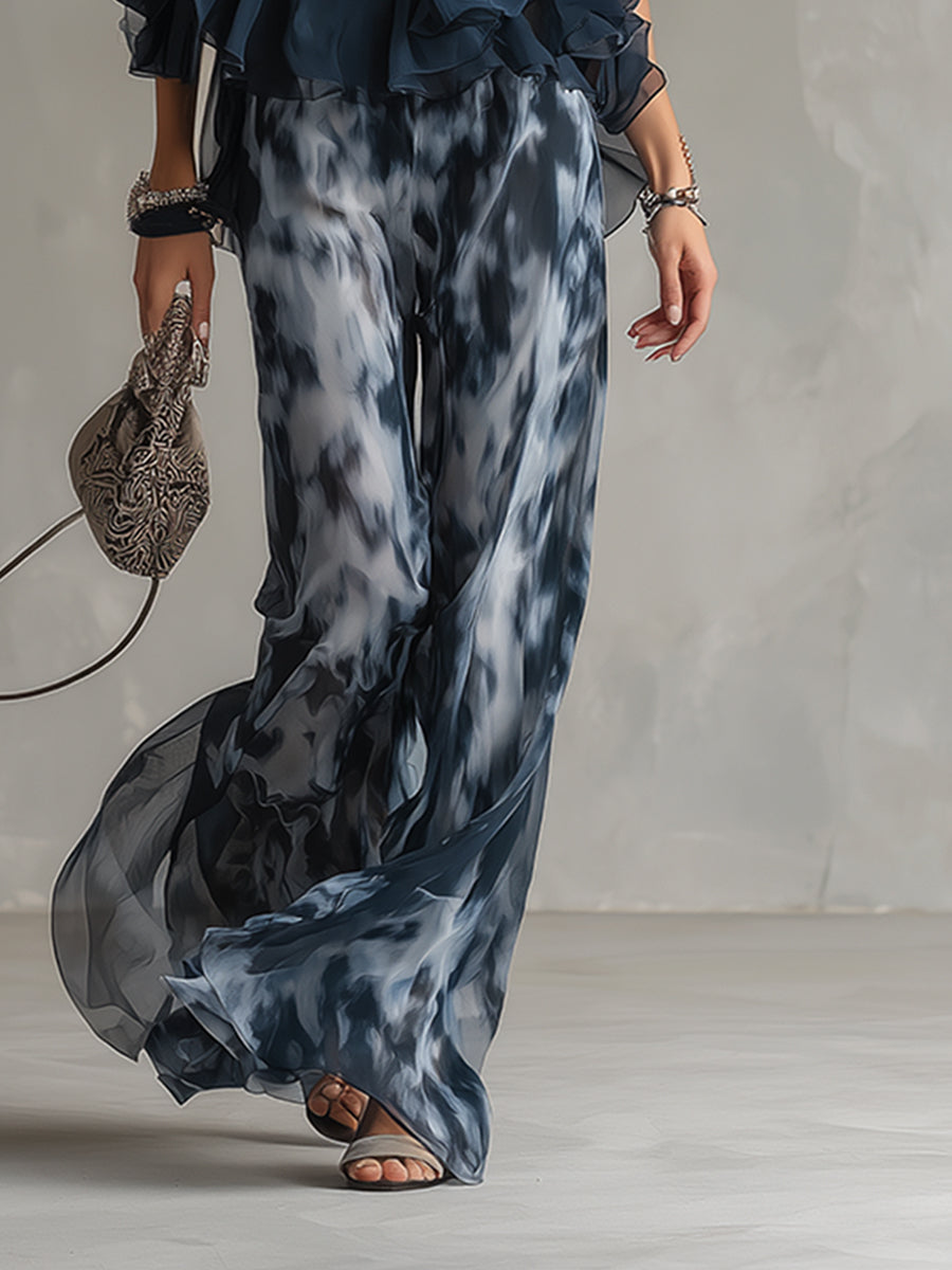 Elise | Flowing Top and Wide Pants Set