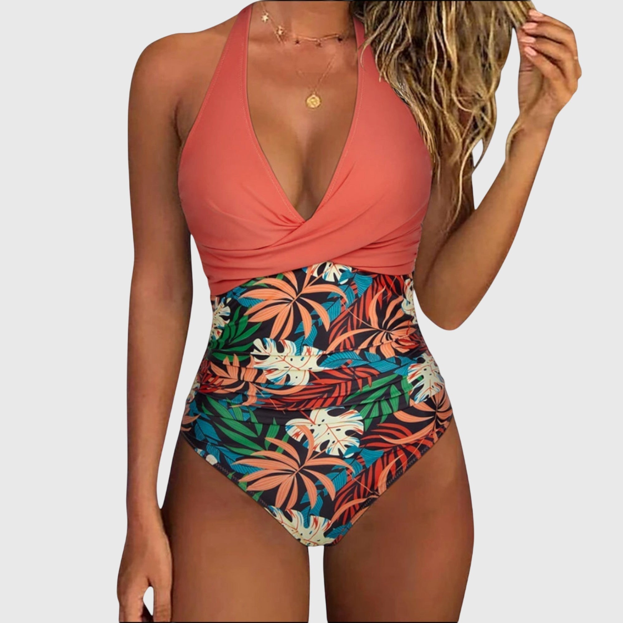 Florence | Elegant V-Neck Swimsuit