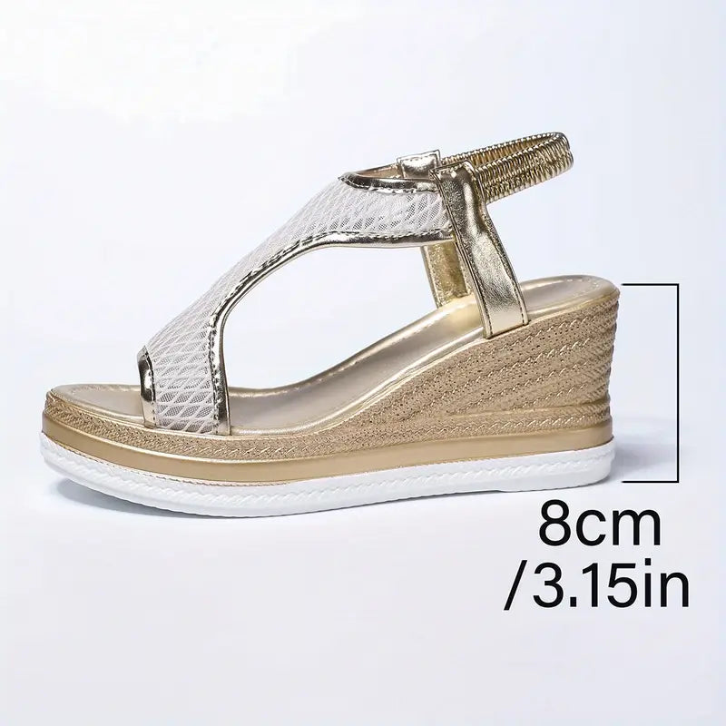 Hailey | Ergonomic Mesh Wedge Sandal