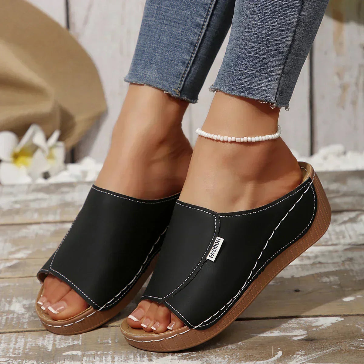 Ella | Slip-On Platform Sandals