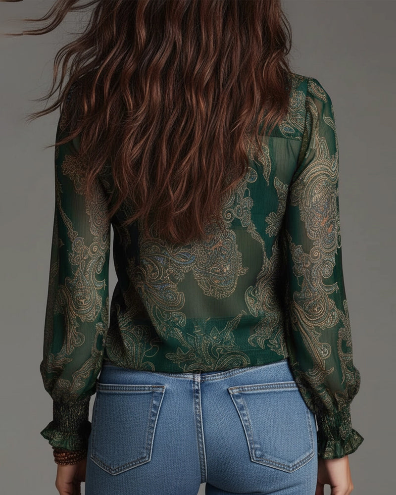 Kim 1/2 Zip Blouse