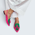 Frendessa | Fringe Ballet Flats with Ankle Strap