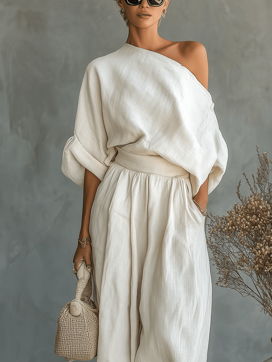 Mila | Off-the-Shoulder Two-Piece Set