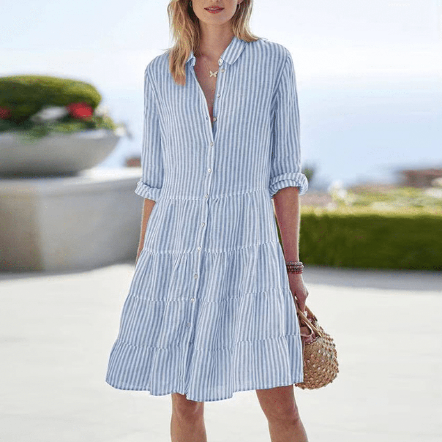 Vivienne | Breezy Striped Dress