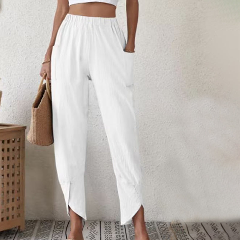 Essari | Frayed Hem Pants