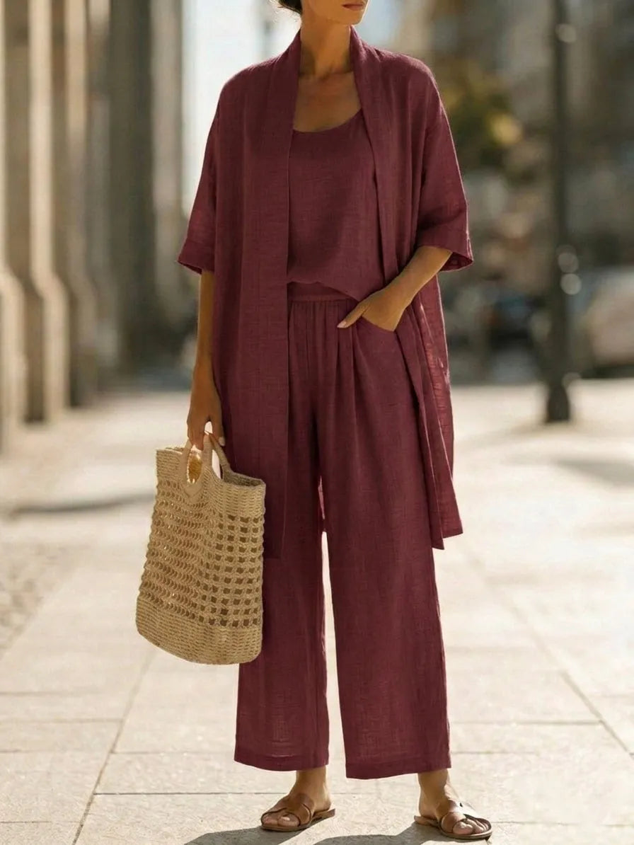 Light Breathable Elegant Three-Piece Set