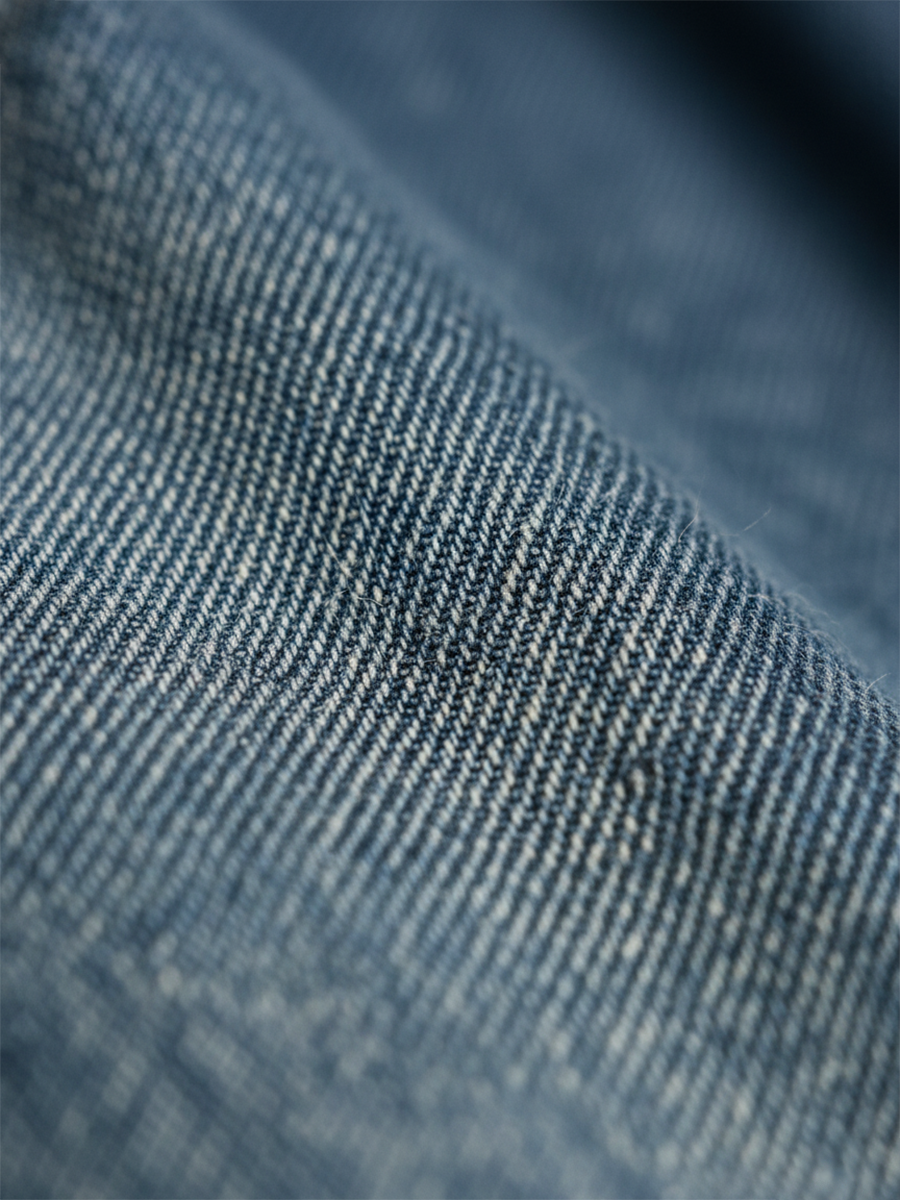 Saylor | Vintage Washed Soft Cotton Feel Denim Maxi Dress