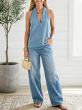Saylor | Vintage Washed Soft Denim | Look Two | Piece Set