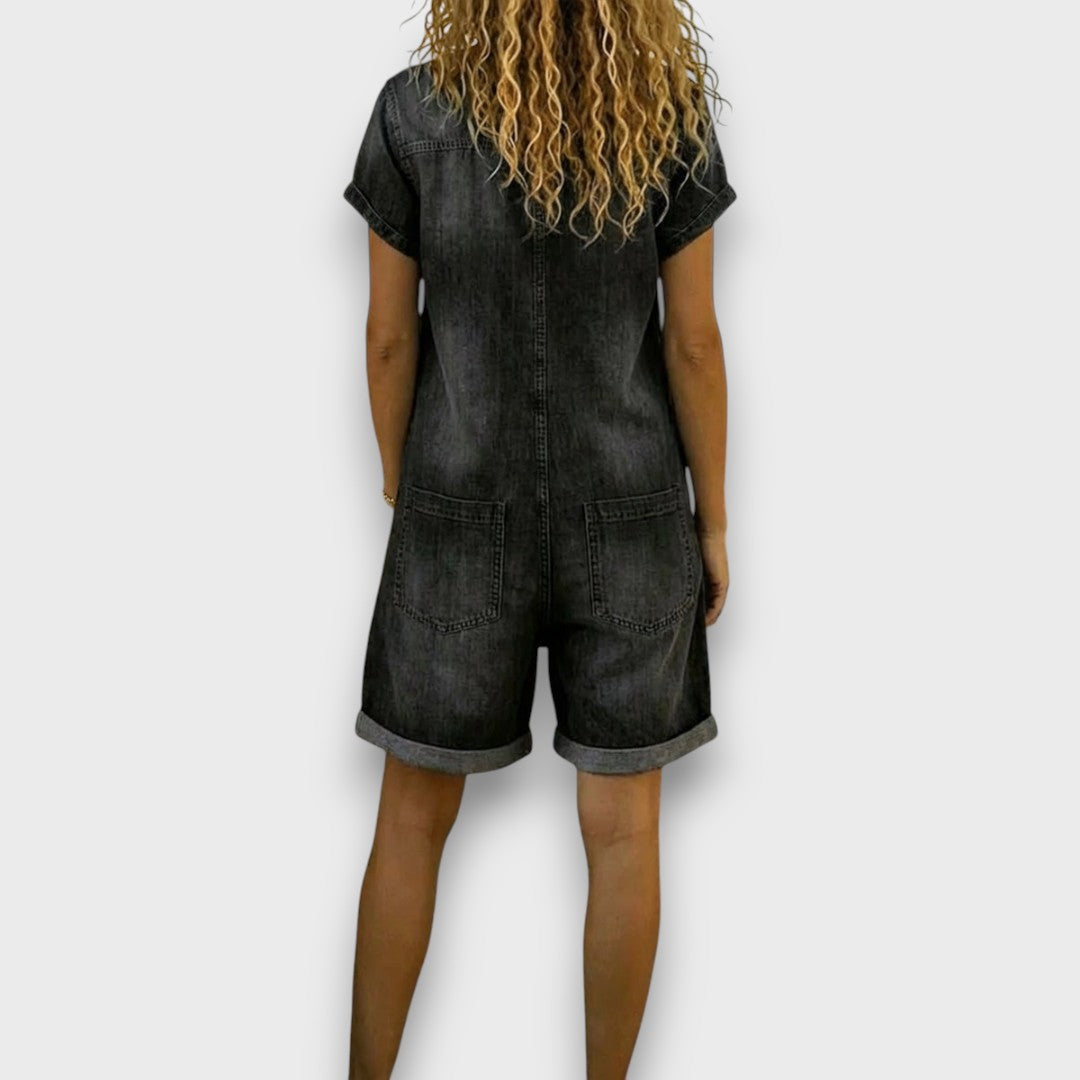 Saylor | Vintage short Cotton Denim | Look Overalls
